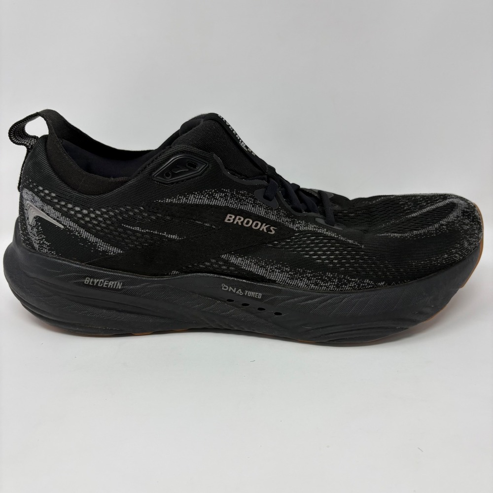 Brooks Glycerin 22 Mens Size 11.5 Black Athletic Running Shoes (1104451D089)